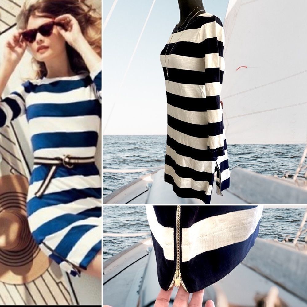 J.Crew Maritime Dress in Rugby Stripe Size S